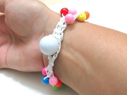 Beaded rainbow bracelet