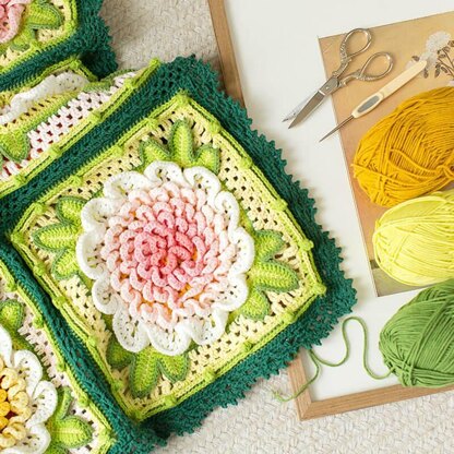 Peony Blanket Charts Pattern Only