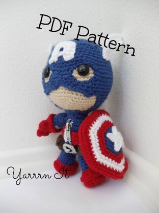 Captain America Sackboy Amigurumi