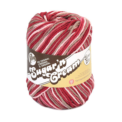 Lily Sugar N'Cream the Original Yarn, Red