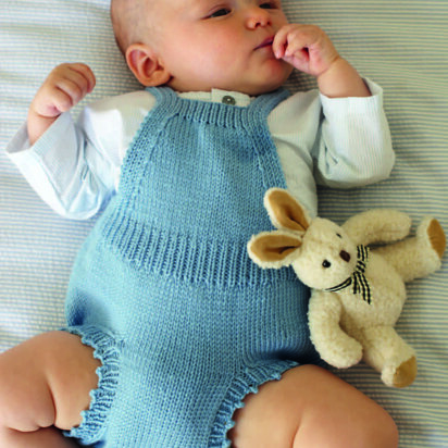 Romper - Knitting Pattern For Babies in Debbie Bliss Baby Cashmerino - CF05