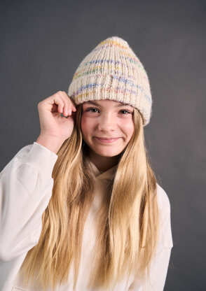 Mini Apollo Hat & Scarf in MODE at Rowan Colourmix PDF