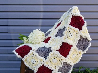 Rag Quilt Style Baby Blanket