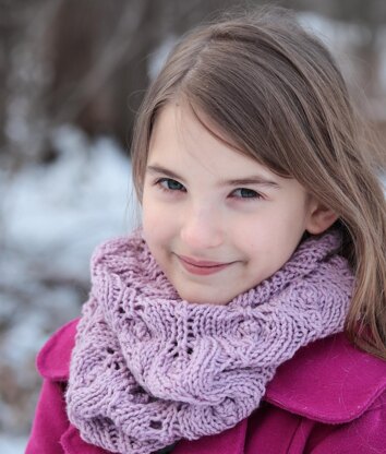 Violet Ice Bobble Cowl