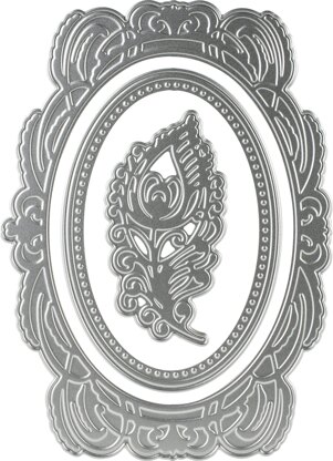 Artdeco Creations Couture Creations Esthetica Cut, Foil & Emboss Nesting Dies - Peacock Frames