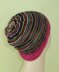 Himalaya Stripe Beanie Hat Circular knitting pattern