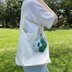 Flower Water Bottle Holder PDF pattern – market bag, cup sleeve, bag charm, flower keychain, crochet cup holder, flower bag charm