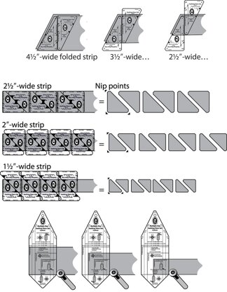 Marti Michell Sashing Star Set Quilting Template