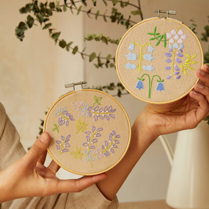 DMC Mindful Making The Soothing Spring Printed Embroidery Kit