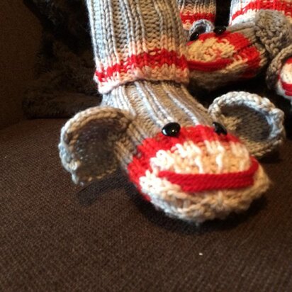 Monkey Business Slipper - knitting pattern