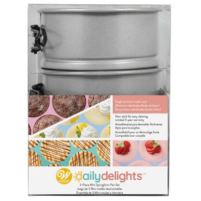 Wilton Daily Delights Mini Springform Pan Set, 3-Piece