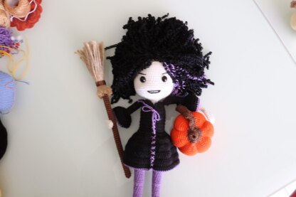 Dark Witch Halloween Doll