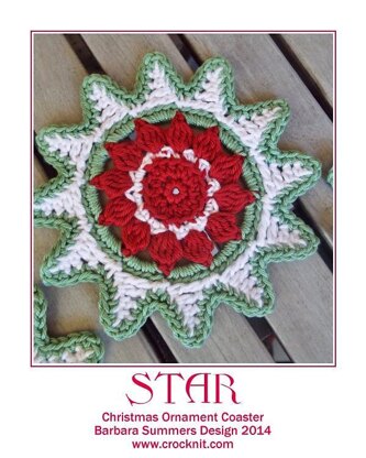 STAR Christmas Ornament Coaster