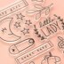 American Crafts Pebbles Peek-A-Boo You Clear Stamps - Girl