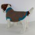 Chunky Stripe Garter Stitch Dog Coat