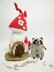 Toy Little Cute Raccoon 11 Inch With Mushroom House For Kids Room