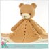 Lovey Blanket Bear Security Blanket Teddy