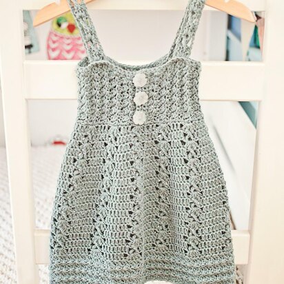 Crochet baby 2024 summer dress