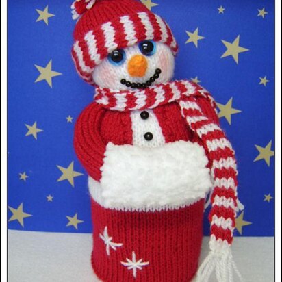 Snuggly snowman - knitting pattern