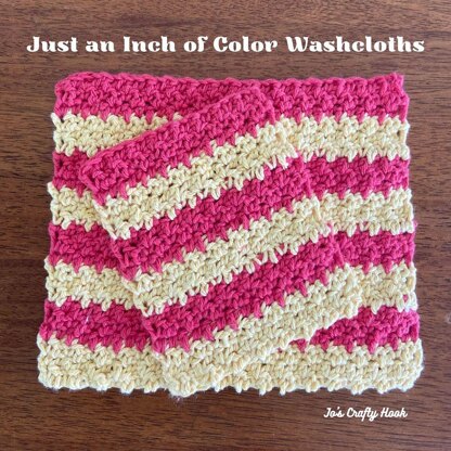 Just An Inch of Color Washcloths