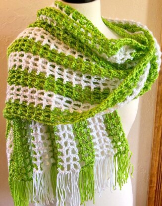 Crochet Open Weave Summer Shawl