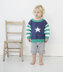 "Star Jumper" - Sweater Knitting Pattern in Debbie Bliss Cotton DK