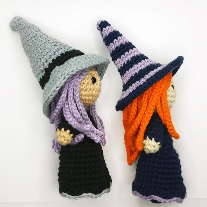 Amigurumi witch doll (2 hat styles)