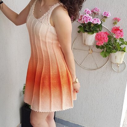 Crochet elegant dress for summer