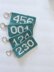 Squid Game inspired player numbers keychain