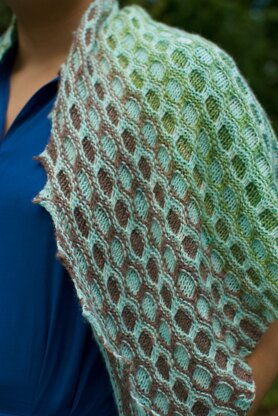 Frozen Lake Shawl