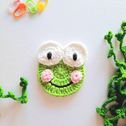 Frog applique crochet