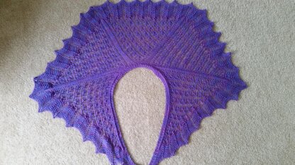 Blooming Iris Shawlette