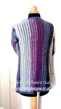 Purple Heather "Chill" Cardigan