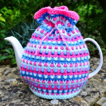 Lilac Speckled Rib 4 Cup Teapot Cosy