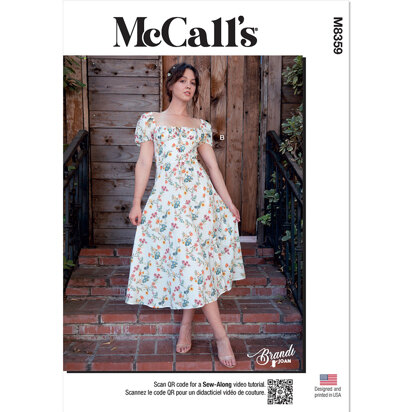 McCall's Misses' Top and Dress by Brandi Joan M8359 - Sewing Pattern