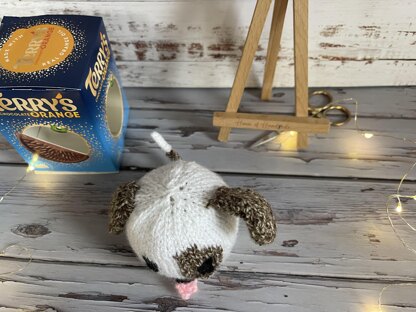 Puppy Dog Chocolate Orange Cover Knitting Pattern