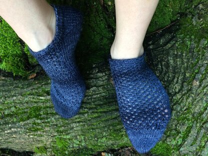 Hematite Lace Socks