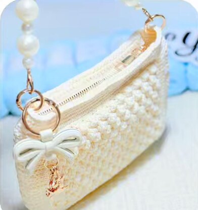 Zippered Popcorn Stitch Pouch Crochet Pattern (PDF)