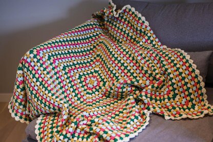 Continuous Granny Square Blanket