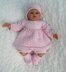 Bodysuit and Angel Top Set for Doll or Baby