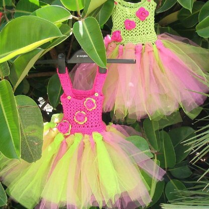 Sweet Briar Rose crochet tutu dress