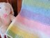 Double Rainbow Baby Blanket