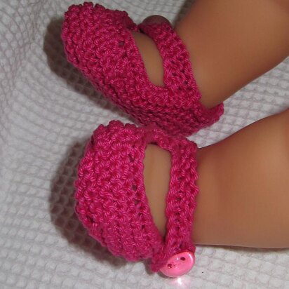 Baby Low Back Garter Stitch Shoes