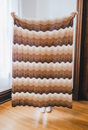 Mocha Ripple Afghan