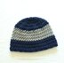 Two Tone Reversible Crochet Beanie for Men