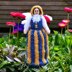 Finland National Costume Peg Doll Knitting Pattern