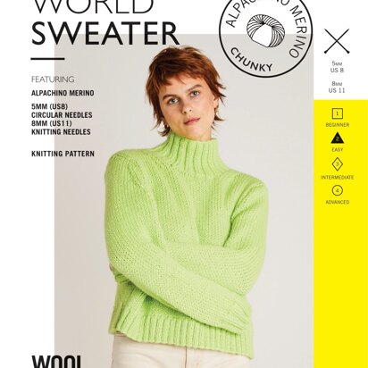Small World Sweater in Wool and the Gang Alpachino Merino - V123358776 - Downloadable PDF