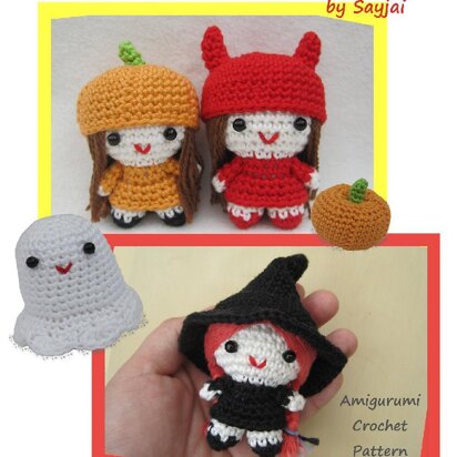 Halloween Girls PDF Amigurumi crochet pattern