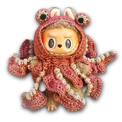 Labubu Octopus crochet Costume