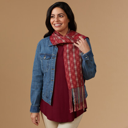 Valley Yarns #260 Taste of Burgundy Scarf WIF